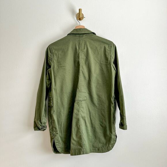 Madewell Military Button Front Jacket in Green $148 - Picture 3 of 10